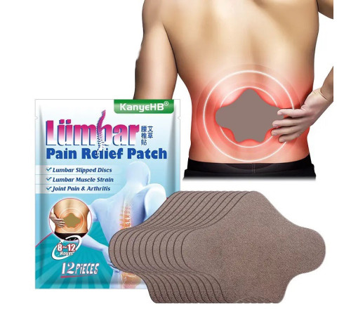 Ортопедичний пластир для хребта з турмаліном Pain Relief Plaster 12 штук