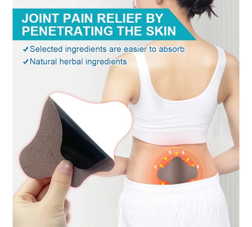 Ортопедичний пластир для хребта з турмаліном Pain Relief Plaster 12 штук