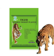 Пластир Тигровий Мускусний турмаліновий від ревматизму, від болю в суглобах Тигр Золотий Зелений
