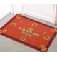 Килимок придверний червоний 9 китайських монет фен-шуй червоний великий 80х50 Процвітання дому