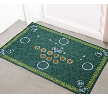 Килимок придверний зелений 9 китайських монет фен-шуй великий 80х50 Процвітання дому*