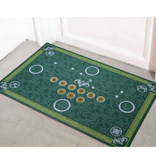 Килимок придверний зелений 9 китайських монет фен-шуй великий 80х50 Процвітання дому*