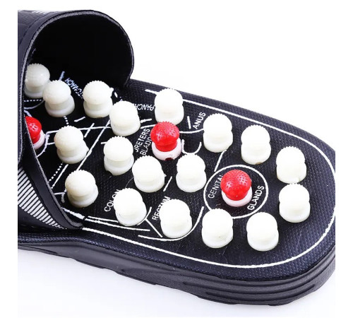 Капці масажні ортопедичні з турмаліном терапія акупресурою для стопи 39 розмір