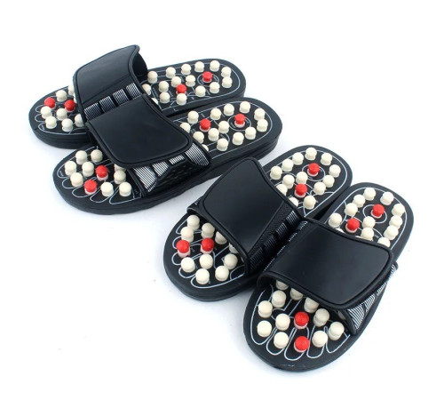 Капці масажні ортопедичні з турмаліном терапія акупресурою для стопи 39 розмір