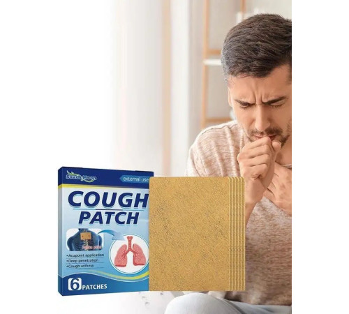 Пластир Інфрачервоний проти кашлю, хронічного бронхіту, а також застудними недугами астму 6 штук