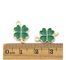 Зелений чотирилистий конюшина для гаманця для удачі та приваблення грошей у ваше життя 2 шт.