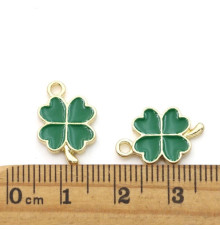 Зелений чотирилистий конюшина для гаманця для удачі та приваблення грошей у ваше життя 2 шт.