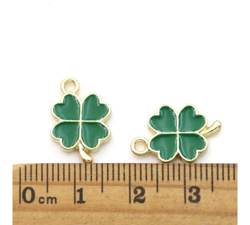 Зелений чотирилистий конюшина для гаманця для удачі та приваблення грошей у ваше життя 2 шт.