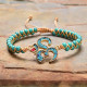 Тибетський браслет зі складом ОМ ручної роботи з бірюзи для нових можливостей і нової удачі та здоров'я