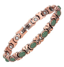 Турмаліновий браслет із нефритом і магнітами для здоров'я енергії та нормалізації тиску