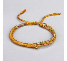 Тибетський Сакральний браслет золотої ручної роботи з Мантрою здійсненні Желаний і Багатства Непал