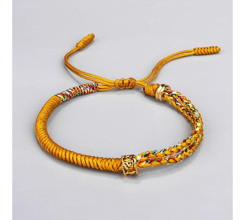 Тибетський Сакральний браслет золотої ручної роботи з Мантрою здійсненні Желаний і Багатства Непал