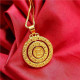 Золота підвіска Троїцького Круга з конюшиною для великої удачі, щастя, здоров'я й багатства