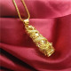 Золота підвіска Дракон Іскристого бажання на ланцюжку Столет Дракона на удачу та захист Малайзія
