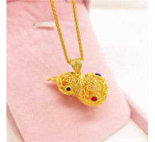 Золота підвіска гарбуз Ву Лу гарне здоров'я довголіття, грошова удача, любов і щастя