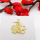 Золота підвіска Чотирилиста конюшина Swarovski Van Cleef для подвійної удачі, успіху, здоров'я й грошей