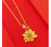 Золота підвіска Лотос Богині Тари захист і допомога для успіху та удачі від жіночих недуг