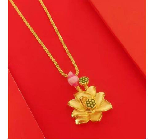 Золота підвіска Лотос Богині Тари захист і допомога для успіху та удачі від жіночих недуг