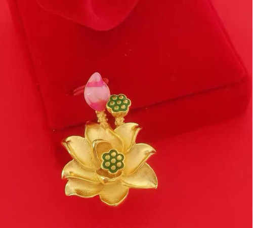 Золота підвіска Лотос Богині Тари захист і допомога для успіху та удачі від жіночих недуг