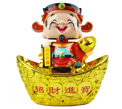 Бог Багатства на злитці великий 30*28 см для Багатства та процвітання на сонячних батареях