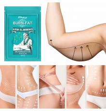 Пластир турмаліновий для спалювання жиру та зниження ваги живота, ніг, рук 12 шт.