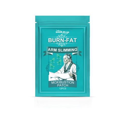 Пластир турмаліновий для спалювання жиру та зниження ваги живота, ніг, рук 12 шт.