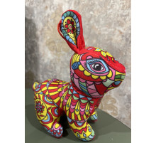 Іграшка Кролик Тибетський Червоний Талісман Амулет Захист у Китайському стилі для захисту та процвітання дому