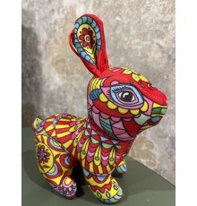 Іграшка Кролик Тибетський Червоний Талісман Амулет Захист у Китайському стилі для захисту та процвітання дому