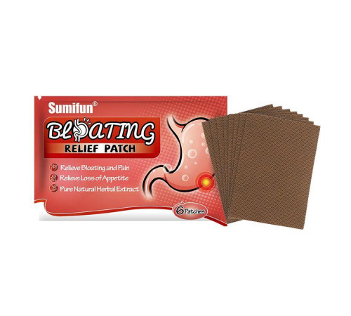 Пластир для терапії метеоризму шлунка, дитячі проблеми з травною системою шлунково-кишкового тракту 6 шт.