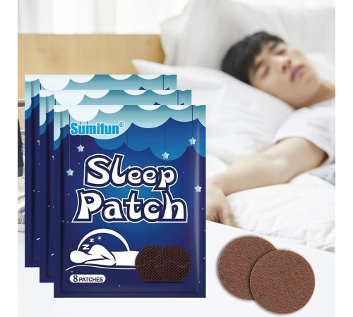 Турмаліновий Пластир для сну, заспокійливий, поліпшення від безсоння та зняття стресу 8 шт.