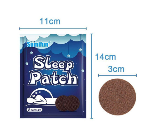 Турмаліновий Пластир для сну, заспокійливий, поліпшення від безсоння та зняття стресу 8 шт.