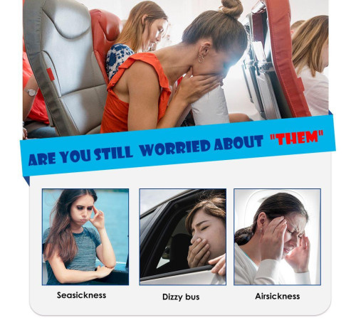 Турмаліновий пластир від заколисування, блювоти та нудоти 6 штук