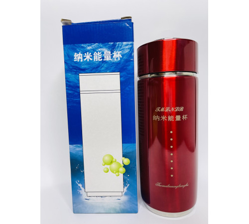 Турмаліновий Стакан із Біофотонами для структурування води червоний із драконом для удачі та здоров'я