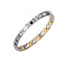 Турмаліновий браслет із позолотою APHRODITE Афродіта 5в1с гематитом для імунітету та нормалізації тиску