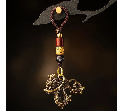Брелок Тибетський Сакральний Дракон мідний для великої удачі, Ізобіля, Захисти, Здоров'я та влади