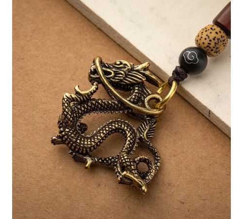 Брелок Тибетський Сакральний Дракон мідний для великої удачі, Ізобіля, Захисти, Здоров'я та влади