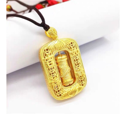 Золота підвіска Сакральний Дракон, який виконує бажання, здоров'я, удачу, зростання багатства, процвітання та захист