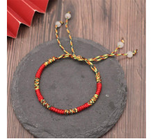 Тибетський Сакральний браслет ручної роботи червона нитка на потік грошей, велике удачу та захист, і здоров'я