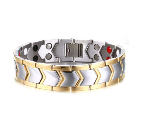 Браслет Турмаліновий з Магнітами, Біофотонами, Германієм і Інфрачервоний камінь 5 В1