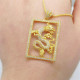 Золота підвіска Дракон із фіанітами приносить удачу, щастя, багатство та гарне здоров'я на 9 період