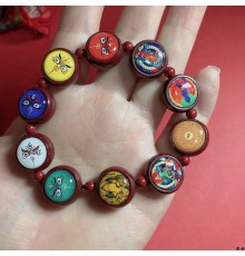 Тибетський браслет Кінарі з 555 Багатства для 9 періоду з Буддою Медицини, Тара, Джамбал, Манжушрі