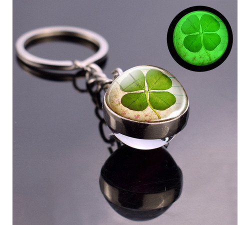 Брелок зі справжнім Чотирилистним конюшиною для удачі, Здоров'я й Дедег