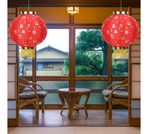 Китайські ліхтарі Великої, водостійкі Свійські Свій довголітні, Процвітання та Ізобілі 1 шт 40*37см