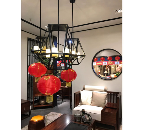 Китайські ліхтарі Великої, водостійкі Свійські Свій довголітні, Процвітання та Ізобілі 1 шт 40*37см