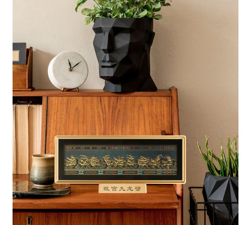 Тибетська Табличка 9 Драконів на Дев'ятий період для нового та тривалого Багатства та Здоров'я 35x13x20см