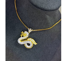 Золота сакральна підвіска Дракона Фіанити Ізобіля, Багатства, Виконання Жела, Удачі, Сили Магії 9 період