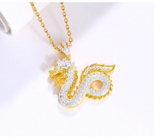 Золота сакральна підвіска Дракона Фіанити Ізобіля, Багатства, Виконання Жела, Удачі, Сили Магії 9 період