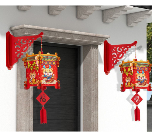 Китайські ліхтарі, Багатство, Благословіння, Довголіття, Процвітання та Ізобілія 1 шт.