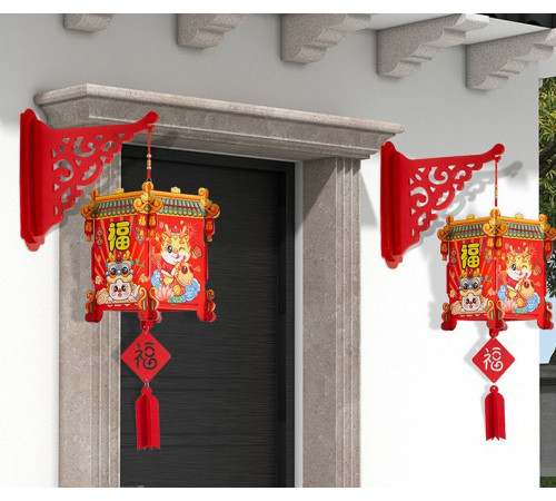 Китайські ліхтарі, Багатство, Благословіння, Довголіття, Процвітання та Ізобілія 1 шт.