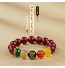 Ексклюзивний Сінгапурський Браслет із Кинарі П'ять Джамбал із сакральними мантрами 5 Супер Багатств 9 період